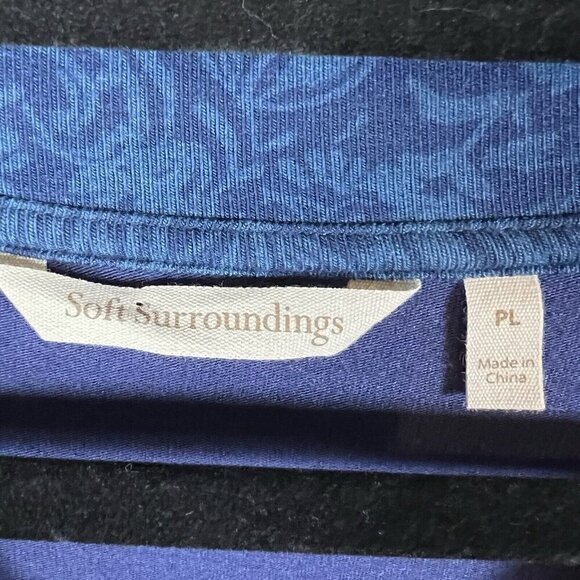 Soft Surroundings Madeline Tunic Sweater Women’s PL Blue Layered Knit Lagenlook - Picture 5 of 7